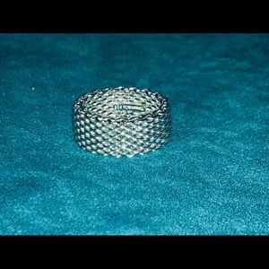 Tiffany and Co silver mesh ring